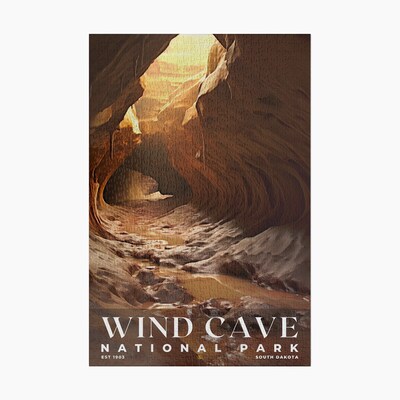 Wind Cave National Park Jigsaw Puzzle, Family Game, Holiday Gift | S10 - image1